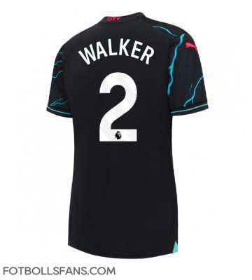 Manchester City Kyle Walker #2 Replika Tredje Tröja Damer 2023-24 Kortärmad